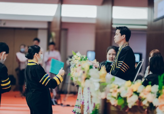 ภาพกิจกรรม คณะวิทยาศาสตร์และเทคโนโลยี จัดพิธีฝึกซ้อมรับพระราชทานปริญญาบัตร กลุ่มย่อย คณะวิทยาศาสตร์และเทคโนโลยี ประจำปีการศึกษา 2559-2560