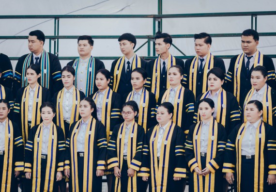 ภาพกิจกรรม คณะวิทยาศาสตร์และเทคโนโลยี จัดพิธีฝึกซ้อมรับพระราชทานปริญญาบัตร กลุ่มย่อย คณะวิทยาศาสตร์และเทคโนโลยี ประจำปีการศึกษา 2559-2560