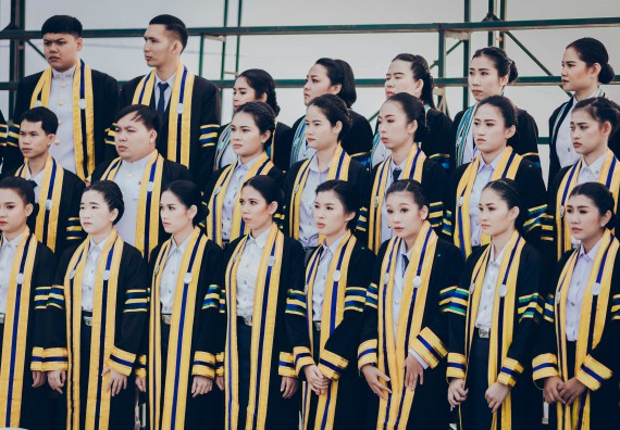 ภาพกิจกรรม คณะวิทยาศาสตร์และเทคโนโลยี จัดพิธีฝึกซ้อมรับพระราชทานปริญญาบัตร กลุ่มย่อย คณะวิทยาศาสตร์และเทคโนโลยี ประจำปีการศึกษา 2559-2560