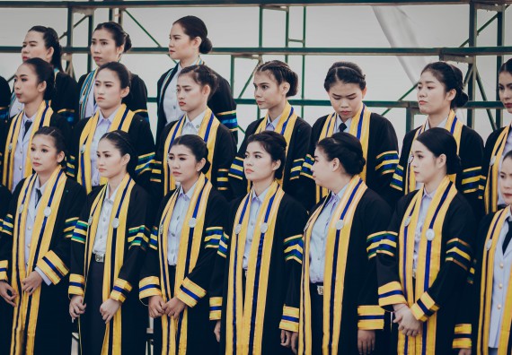 ภาพกิจกรรม คณะวิทยาศาสตร์และเทคโนโลยี จัดพิธีฝึกซ้อมรับพระราชทานปริญญาบัตร กลุ่มย่อย คณะวิทยาศาสตร์และเทคโนโลยี ประจำปีการศึกษา 2559-2560