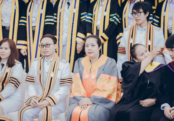 ภาพกิจกรรม คณะวิทยาศาสตร์และเทคโนโลยี จัดพิธีฝึกซ้อมรับพระราชทานปริญญาบัตร กลุ่มย่อย คณะวิทยาศาสตร์และเทคโนโลยี ประจำปีการศึกษา 2559-2560