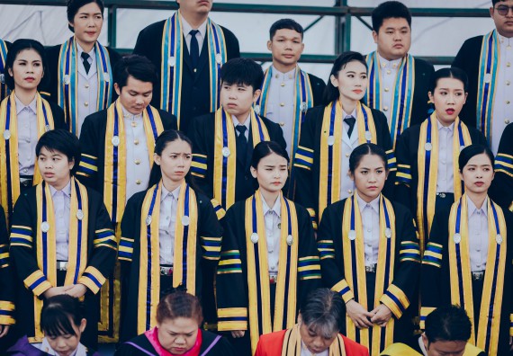 ภาพกิจกรรม คณะวิทยาศาสตร์และเทคโนโลยี จัดพิธีฝึกซ้อมรับพระราชทานปริญญาบัตร กลุ่มย่อย คณะวิทยาศาสตร์และเทคโนโลยี ประจำปีการศึกษา 2559-2560