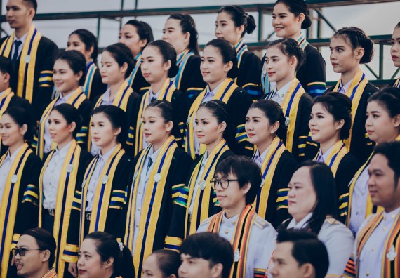 ภาพกิจกรรม คณะวิทยาศาสตร์และเทคโนโลยี จัดพิธีฝึกซ้อมรับพระราชทานปริญญาบัตร กลุ่มย่อย คณะวิทยาศาสตร์และเทคโนโลยี ประจำปีการศึกษา 2559-2560