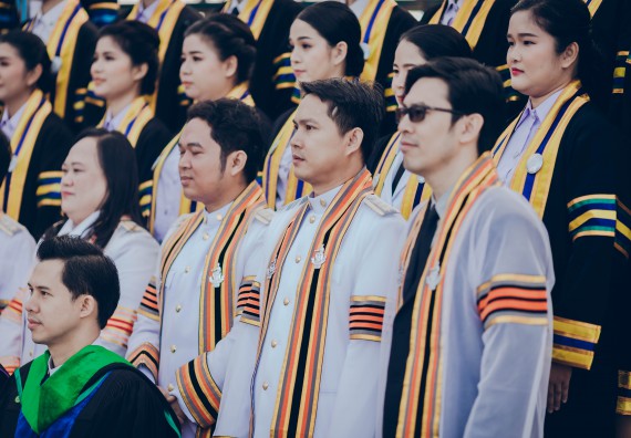 ภาพกิจกรรม คณะวิทยาศาสตร์และเทคโนโลยี จัดพิธีฝึกซ้อมรับพระราชทานปริญญาบัตร กลุ่มย่อย คณะวิทยาศาสตร์และเทคโนโลยี ประจำปีการศึกษา 2559-2560