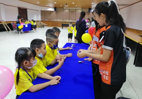 ภาพกิจกรรม คณะวิทยาศาสตร์และเทคโนโลยี จัดค่ายวิทยาศาสตร์โรงเรียนสาธิตฯ ระดับอนุบาล 1-2