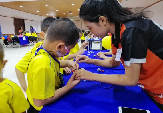 ภาพกิจกรรม คณะวิทยาศาสตร์และเทคโนโลยี จัดค่ายวิทยาศาสตร์โรงเรียนสาธิตฯ ระดับอนุบาล 1-2