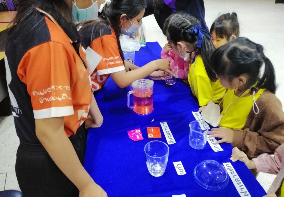 ภาพกิจกรรม คณะวิทยาศาสตร์และเทคโนโลยี จัดค่ายวิทยาศาสตร์โรงเรียนสาธิตฯ ระดับอนุบาล 1-2