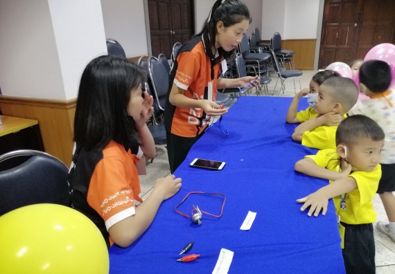 ภาพกิจกรรม คณะวิทยาศาสตร์และเทคโนโลยี จัดค่ายวิทยาศาสตร์โรงเรียนสาธิตฯ ระดับอนุบาล 1-2