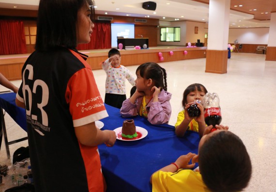 ภาพกิจกรรม คณะวิทยาศาสตร์และเทคโนโลยี จัดค่ายวิทยาศาสตร์โรงเรียนสาธิตฯ ระดับอนุบาล 1-2