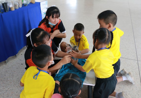 ภาพกิจกรรม คณะวิทยาศาสตร์และเทคโนโลยี จัดค่ายวิทยาศาสตร์โรงเรียนสาธิตฯ ระดับอนุบาล 1-2