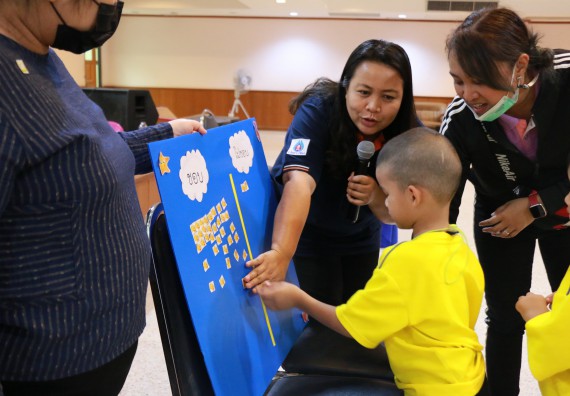 ภาพกิจกรรม คณะวิทยาศาสตร์และเทคโนโลยี จัดค่ายวิทยาศาสตร์โรงเรียนสาธิตฯ ระดับอนุบาล 1-2