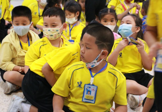ภาพกิจกรรม คณะวิทยาศาสตร์และเทคโนโลยี จัดค่ายวิทยาศาสตร์โรงเรียนสาธิตฯ ระดับอนุบาล 1-2