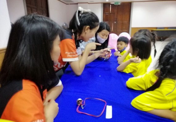 ภาพกิจกรรม คณะวิทยาศาสตร์และเทคโนโลยี จัดค่ายวิทยาศาสตร์โรงเรียนสาธิตฯ ระดับอนุบาล 1-2