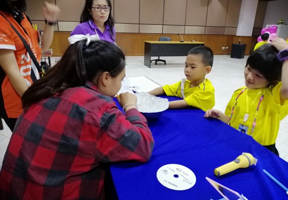 ภาพกิจกรรม คณะวิทยาศาสตร์และเทคโนโลยี จัดค่ายวิทยาศาสตร์โรงเรียนสาธิตฯ ระดับอนุบาล 1-2