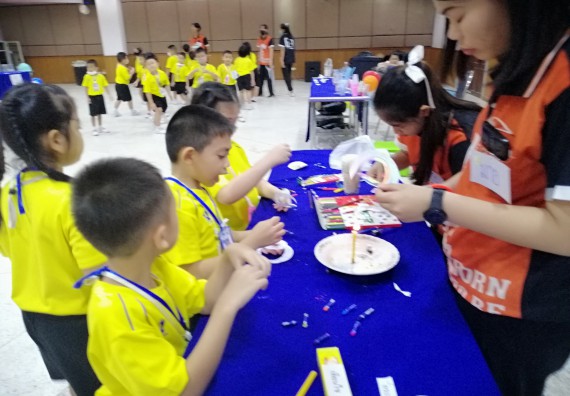 ภาพกิจกรรม คณะวิทยาศาสตร์และเทคโนโลยี จัดค่ายวิทยาศาสตร์โรงเรียนสาธิตฯ ระดับอนุบาล 1-2