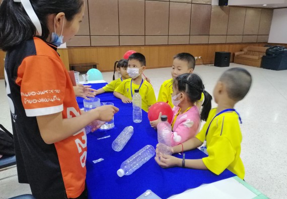 ภาพกิจกรรม คณะวิทยาศาสตร์และเทคโนโลยี จัดค่ายวิทยาศาสตร์โรงเรียนสาธิตฯ ระดับอนุบาล 1-2
