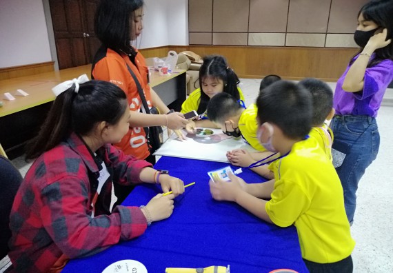 ภาพกิจกรรม คณะวิทยาศาสตร์และเทคโนโลยี จัดค่ายวิทยาศาสตร์โรงเรียนสาธิตฯ ระดับอนุบาล 1-2