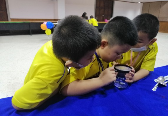 ภาพกิจกรรม คณะวิทยาศาสตร์และเทคโนโลยี จัดค่ายวิทยาศาสตร์โรงเรียนสาธิตฯ ระดับอนุบาล 1-2