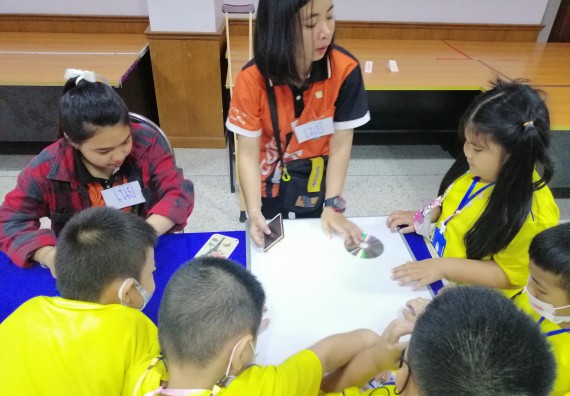 ภาพกิจกรรม คณะวิทยาศาสตร์และเทคโนโลยี จัดค่ายวิทยาศาสตร์โรงเรียนสาธิตฯ ระดับอนุบาล 1-2