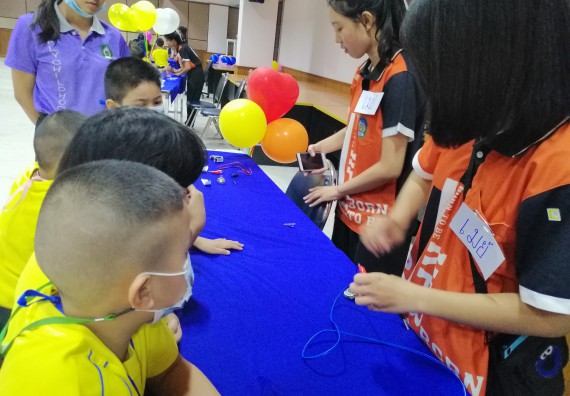 ภาพกิจกรรม คณะวิทยาศาสตร์และเทคโนโลยี จัดค่ายวิทยาศาสตร์โรงเรียนสาธิตฯ ระดับอนุบาล 1-2