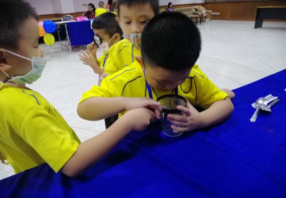 ภาพกิจกรรม คณะวิทยาศาสตร์และเทคโนโลยี จัดค่ายวิทยาศาสตร์โรงเรียนสาธิตฯ ระดับอนุบาล 1-2