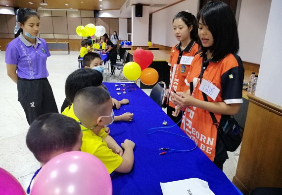 ภาพกิจกรรม คณะวิทยาศาสตร์และเทคโนโลยี จัดค่ายวิทยาศาสตร์โรงเรียนสาธิตฯ ระดับอนุบาล 1-2