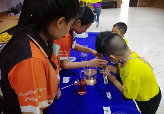 ภาพกิจกรรม คณะวิทยาศาสตร์และเทคโนโลยี จัดค่ายวิทยาศาสตร์โรงเรียนสาธิตฯ ระดับอนุบาล 1-2