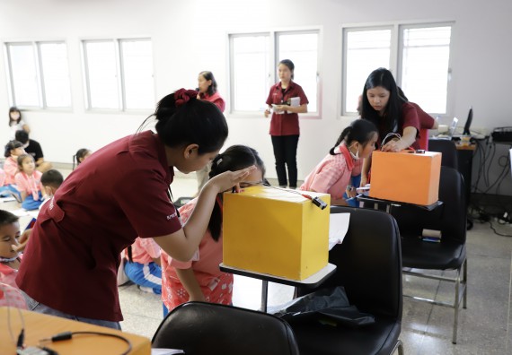 ภาพกิจกรรม  คณะวิทยาศาสตร์และเทคโนโลยี จัดค่ายวิทยาศาสตร์โรงเรียนอนุบาลกำแพงเพชร ระดับชั้นประถมศึกษาปีที่ 1-3