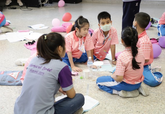 ภาพกิจกรรม  คณะวิทยาศาสตร์และเทคโนโลยี จัดค่ายวิทยาศาสตร์โรงเรียนอนุบาลกำแพงเพชร ระดับชั้นประถมศึกษาปีที่ 1-3