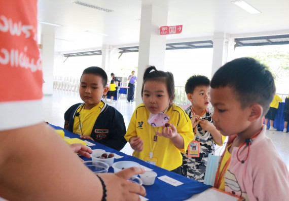 ภาพกิจกรรม คณะวิทยาศาสตร์และเทคโนโลยี จัดค่ายวิทยาศาสตร์โรงเรียนสาธิตฯ ระดับอนุบาล 1-2