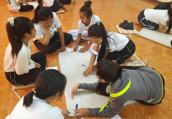 ภาพกิจกรรม โปแกรมวิชาสาธารณสุขศาสตร์ จัดอบรมเสริมทักษะทางด้านคุณธรรมและจริยธรรม ตามโครงการพัฒนาคุณลักษณะนักศึกษาโปรแกรมวิชาสาธารณสุขศาสตร์