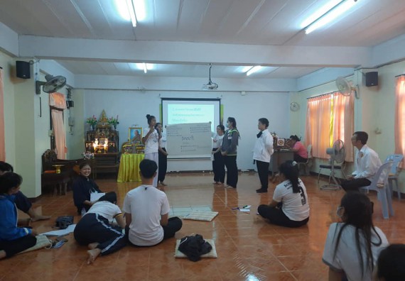 ภาพกิจกรรม โปแกรมวิชาสาธารณสุขศาสตร์ จัดอบรมเสริมทักษะทางด้านคุณธรรมและจริยธรรม ตามโครงการพัฒนาคุณลักษณะนักศึกษาโปรแกรมวิชาสาธารณสุขศาสตร์