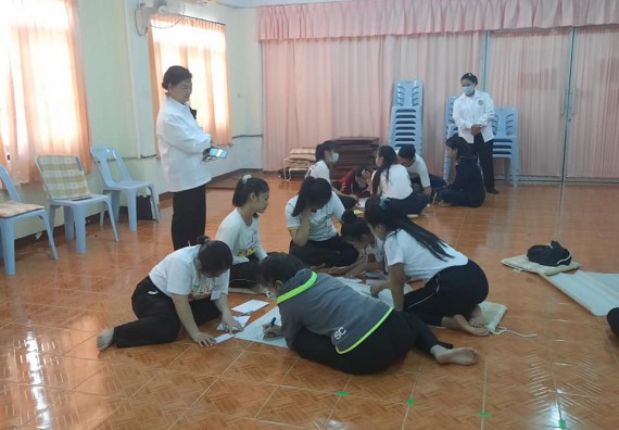 ภาพกิจกรรม โปแกรมวิชาสาธารณสุขศาสตร์ จัดอบรมเสริมทักษะทางด้านคุณธรรมและจริยธรรม ตามโครงการพัฒนาคุณลักษณะนักศึกษาโปรแกรมวิชาสาธารณสุขศาสตร์