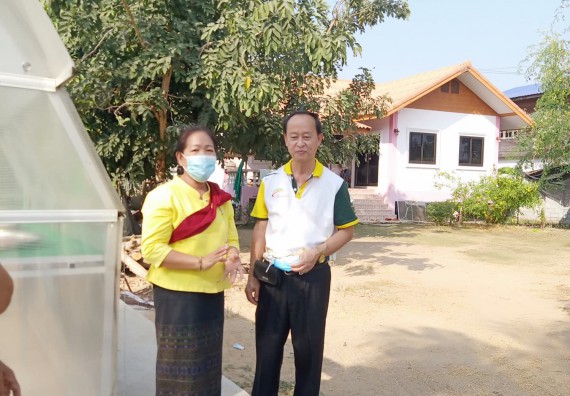 ภาพกิจกรรม  ภาพกิจกรรมการติดตามและประเมินผลการนำผลการวิจัยไปใช้ประโยชน์ การใช้พาราโบล่าโดมเพื่อการอบแห้งผลผลิตทางการเกษตร