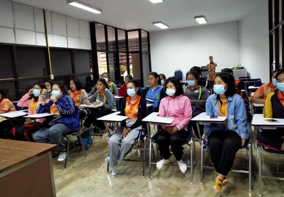 ภาพกิจกรรม โปรแกรมวิชาสาธารณสุขศาสตร์ จัดอบรมการเย็บแผล ตัดไหม