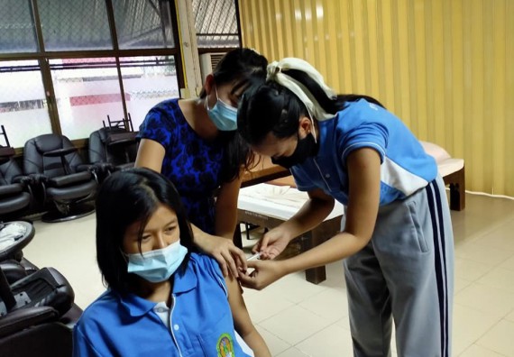 ภาพกิจกรรม  โปรแกรมวิชาสาธารณสุขศาสตร์ จัดอบรมการฉีดยา