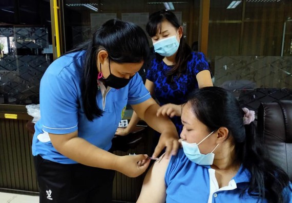 ภาพกิจกรรม  โปรแกรมวิชาสาธารณสุขศาสตร์ จัดอบรมการฉีดยา