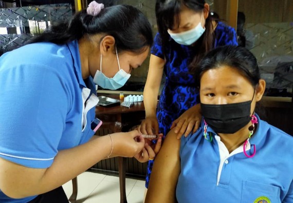 ภาพกิจกรรม  โปรแกรมวิชาสาธารณสุขศาสตร์ จัดอบรมการฉีดยา