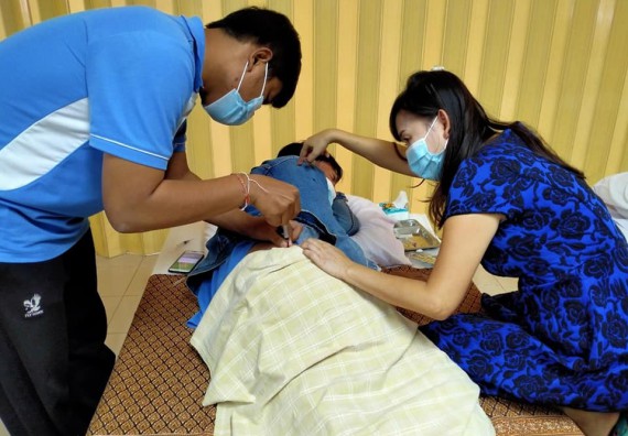 ภาพกิจกรรม  โปรแกรมวิชาสาธารณสุขศาสตร์ จัดอบรมการฉีดยา