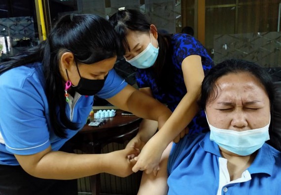 ภาพกิจกรรม  โปรแกรมวิชาสาธารณสุขศาสตร์ จัดอบรมการฉีดยา