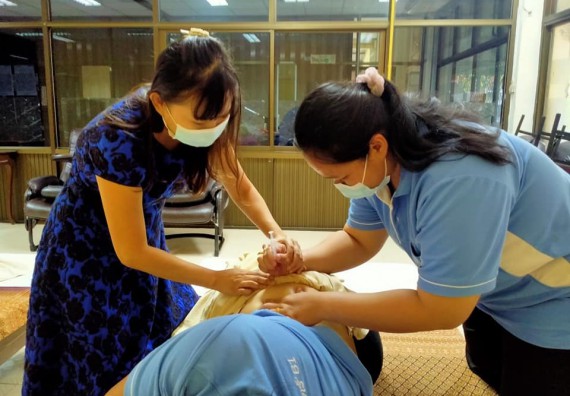 ภาพกิจกรรม  โปรแกรมวิชาสาธารณสุขศาสตร์ จัดอบรมการฉีดยา