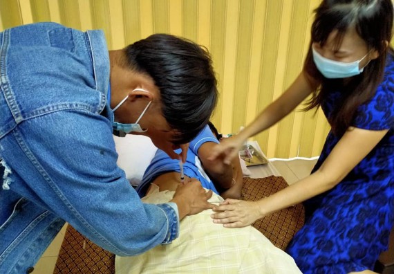 ภาพกิจกรรม  โปรแกรมวิชาสาธารณสุขศาสตร์ จัดอบรมการฉีดยา