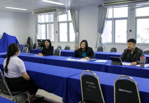 ภาพกิจกรรม คณะวิทยาศาสตร์และเทคโนโลยี สัมภาษณ์ทุนการศึกษา ปตท.สผ. จากทรัพย์ในดินสู่สินทางปัญญา รักษาสิ่งแวดล้อม ของคณะวิทยาศาสตร์และเทคโนโลยี ประจำปี 2563