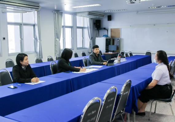 ภาพกิจกรรม คณะวิทยาศาสตร์และเทคโนโลยี สัมภาษณ์ทุนการศึกษา ปตท.สผ. จากทรัพย์ในดินสู่สินทางปัญญา รักษาสิ่งแวดล้อม ของคณะวิทยาศาสตร์และเทคโนโลยี ประจำปี 2563