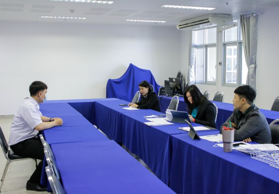 ภาพกิจกรรม คณะวิทยาศาสตร์และเทคโนโลยี สัมภาษณ์ทุนการศึกษา ปตท.สผ. จากทรัพย์ในดินสู่สินทางปัญญา รักษาสิ่งแวดล้อม ของคณะวิทยาศาสตร์และเทคโนโลยี ประจำปี 2563