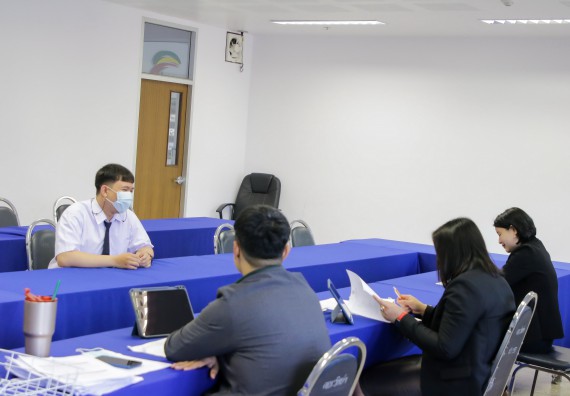 ภาพกิจกรรม คณะวิทยาศาสตร์และเทคโนโลยี สัมภาษณ์ทุนการศึกษา ปตท.สผ. จากทรัพย์ในดินสู่สินทางปัญญา รักษาสิ่งแวดล้อม ของคณะวิทยาศาสตร์และเทคโนโลยี ประจำปี 2563