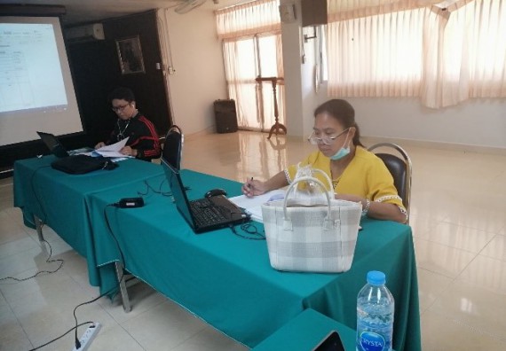 ภาพกิจกรรม โปรแกรมวิชาเคมี จัดกิจกรรมตรวจประเมินคุณภาพภายในในรูปแบบการประเมินคุณภาพการศึกษาผ่านสื่ออิเล็กทรอนิกส์ ปีการศึกษา 2562 หลักสูตรเคมี วท.บ.