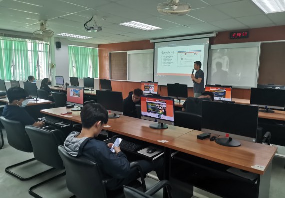 ภาพกิจกรรม โปรแกรมวิชาวิทยาการคอมพิวเตอร์ จัดกิจกรรมเตรียมความพร้อมในการเรียนรู้ในระดับอุดมศึกษาสำหรับนักศึกษาหลักสูตรเทคโนโลยีสารสนเทศ