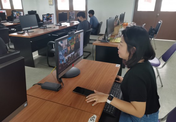 ภาพกิจกรรม โปรแกรมวิชาวิทยาการคอมพิวเตอร์ จัดกิจกรรมเตรียมความพร้อมในการเรียนรู้ในระดับอุดมศึกษาสำหรับนักศึกษาหลักสูตรเทคโนโลยีสารสนเทศ