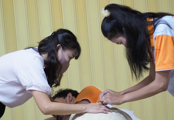 ภาพกิจกรรม โปรแกรมวิชาสาธารณสุขศาสตร์ จัดอบรมการฉีดยา